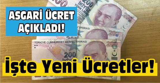 2017 İçin Asgari Ücret Açıklandı