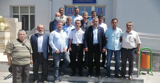 Bor Muhtarlar Derneği'nden Jandarma'ya ziyaret