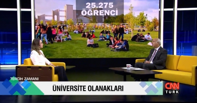 Rektör Kar CNN Türk'e konuk oldu