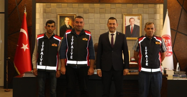Yangında görev yapan itfaiye ekibi Bor'a döndü