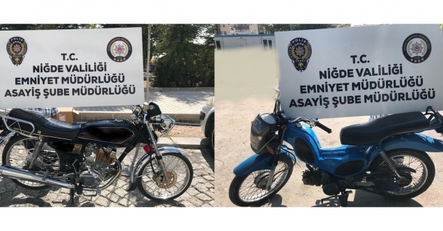 Çalınan motosikletler bulundu