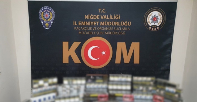 106 karton kaçak sigara yakalandı