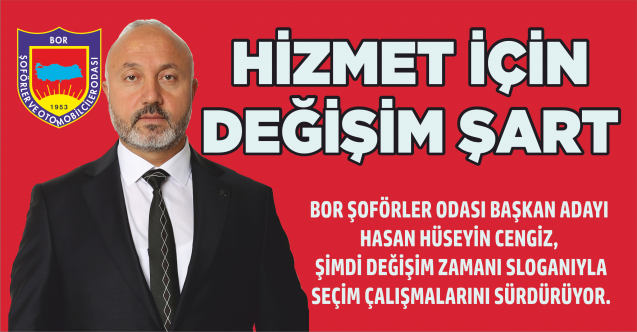 HİZMET İÇİN ADAYIM