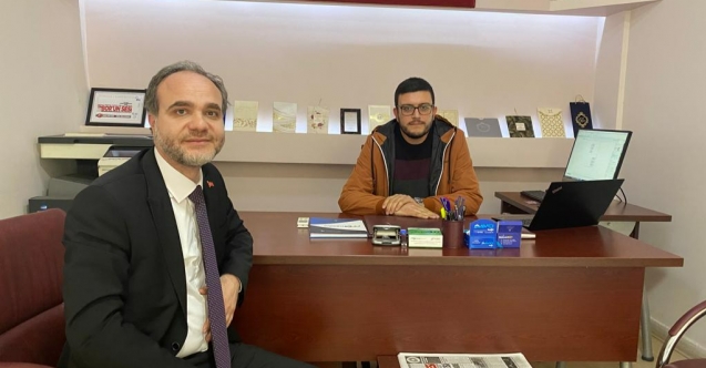 REKTÖR USLU'DAN GAZETEMİZE ZİYARET