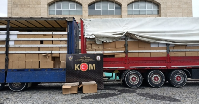 20 MİLYON MAKARON YAKALANDI