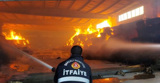 300 ton pamuk kül oldu