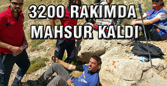 3200 rakımda rahatsızlanan dağcı kurtarıldı