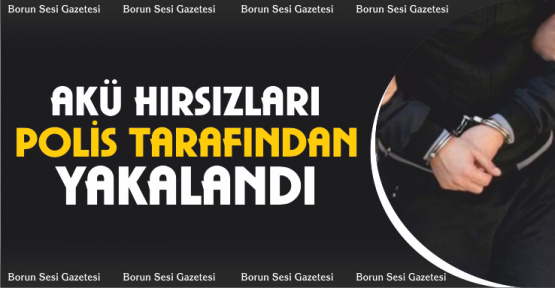 3 ilde akü hırsızlığı yapan 3 hırsız yakalandı