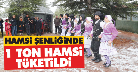 7’inci Hamsi Şenliğinde bir ton balık ikram edildi