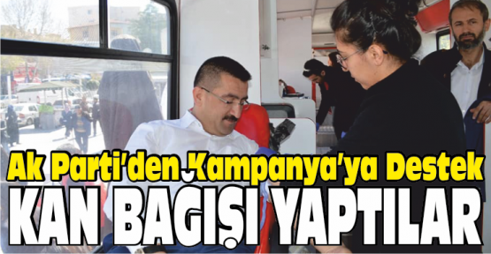 AK Parti'den Kan Bağışı Kampanyasına Destek