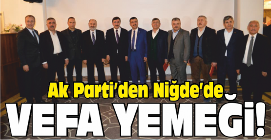 Ak Parti’den Vefa Yemeği