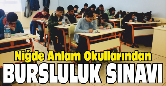 Anlam Okullarında Bursluluk Sınavı Heyecanı