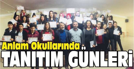 Anlam Okullarında Üniversite Tanıtım Günleri