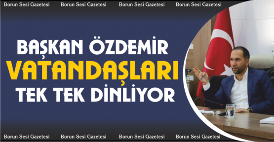 Başkan, halk gününde vatandaşları dinliyor