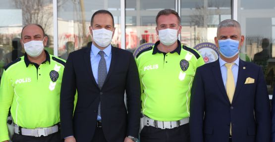 Başkan Özdemir'den emniyete polis haftası ziyareti