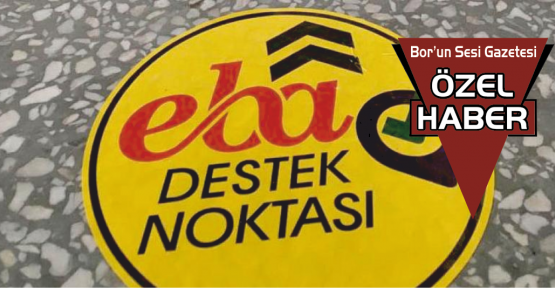 Bor'da 62 EBA Destek Noktası Bulunuyor
