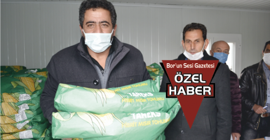 Bor'da slajlık mısır tohumu dağıtımı gerçekleştirildi