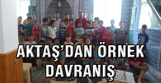 Dere Mahallesi Muhtarı Aktaş'tan Örnek Davranış