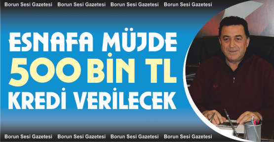 Esnafa 500 Bin TL Kredi
