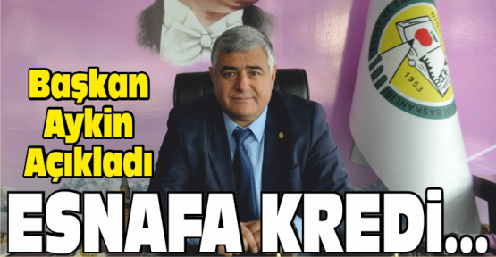 'Esnafın Krediye Ulaşması İstihdama Katkı Sağlar'