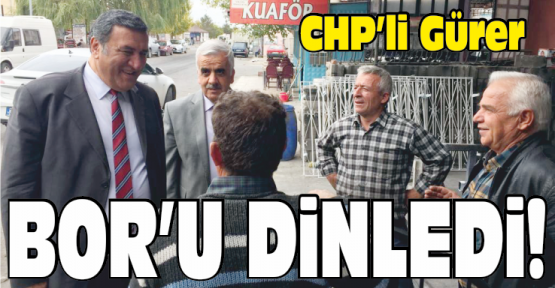 Gürer, Bor’da Vatandaşlarla Bir Araya Geldi