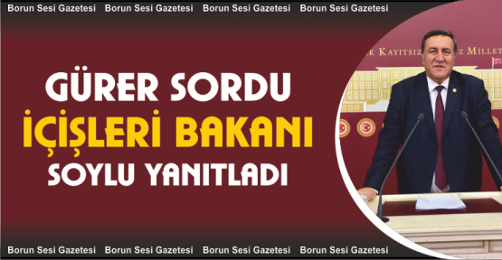 Gürer sordu içişleri bakanı yanıtladı