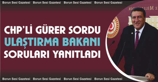 Gürer Sordu, Ulaştırma Bakanı Yanıtladı