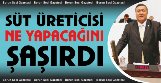 Gürer, Süt Üreticisi Ne Yapacağını Şaşırdı