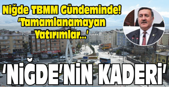 Gürer: “Tamamlanamayan Yatırımlar Niğde’nin Kaderi Oldu”