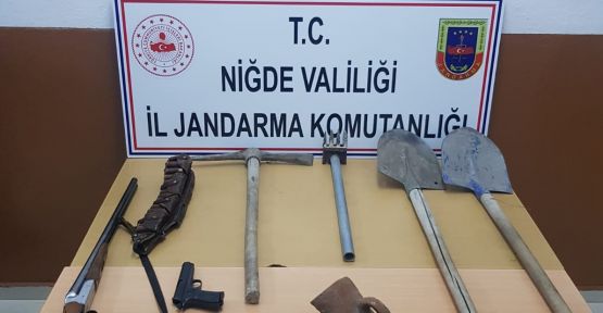 Jandarma Kaçak Kazıya İzin Vermedi