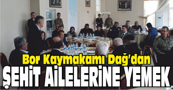 Kaymakam Dağ Şehit Aileleriyle Bir Araya Geldi