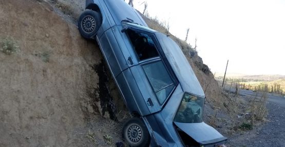 Kazada Araç Adeta Şaha Kalktı