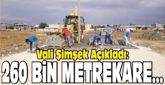 Köylere 260 Bin Metrekare Parke