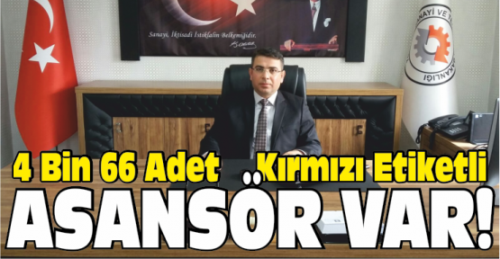 Niğde’de 4 Bin 66 Adet Kırmızı Etiketli Asansör Var