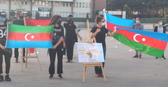 Niğde'de Okuyan Azerbaycanlı Öğrenciler'den Kınama