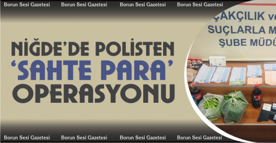 Niğde’de sahte para operasyonu 2 gözaltı