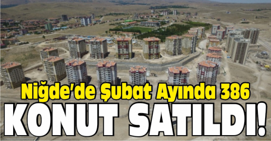 Niğde’de Şubat Ayında 386 Konut Satıldı