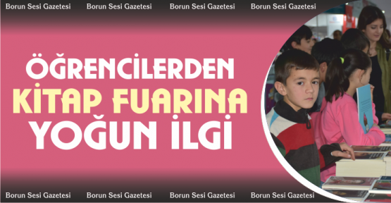 Öğrencilerden kitap fuarına yoğun ilgi