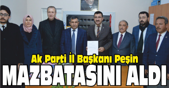 Peşin Mazbatayı Aldı