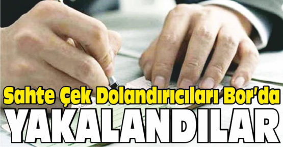 Sahte Çek Dolandırıcıları Tutuklandı