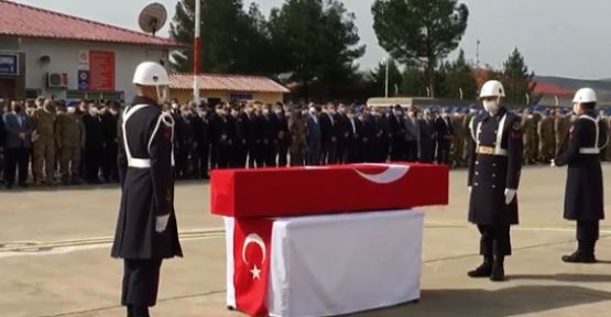 Şehidimiz için tören düzenlendi