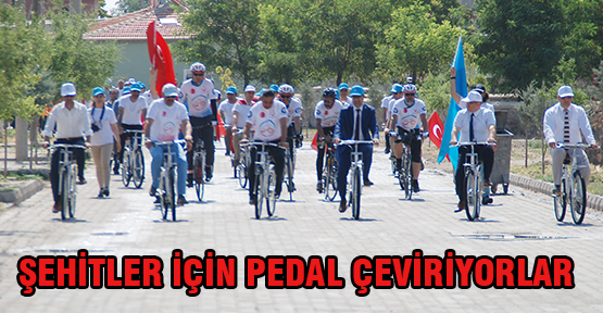 Şehitler İçin Pedal Çeviriyorlar