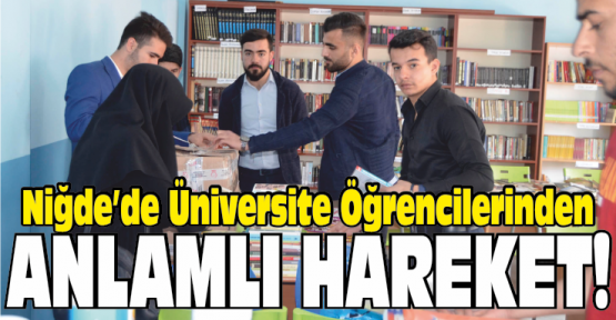 Üniversite Öğrencilerinden Öğrencilere Kitap Desteği