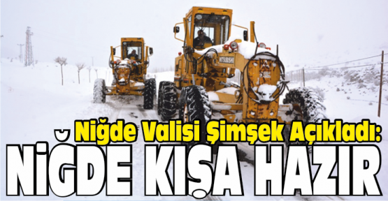 Vali Şimşek, “Niğde Kışa Hazır”
