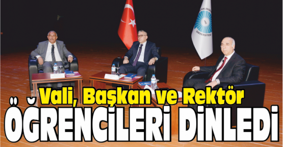 Vali Şimşek Üniversite Öğrencileri İle Bir Araya Geldi