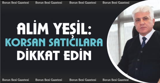 Yeşil, Korsan satıcılara dikkat