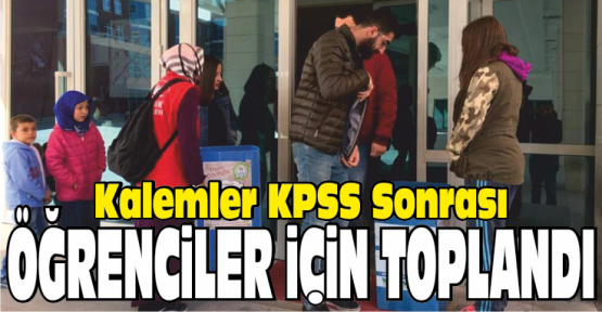 Yüzlerce Kalem Seti İhtiyaçlı Öğrenciler İçin Toplandı