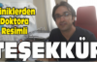 Minik Hastalardan Doktora Teşekkür